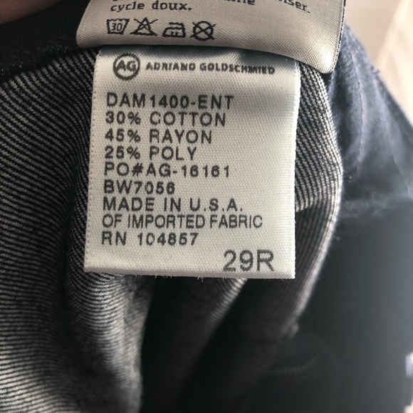 Adriano Goldschmied Goldie patch pocket bell bottom dark rinse blue jeans - Picture 4 of 10